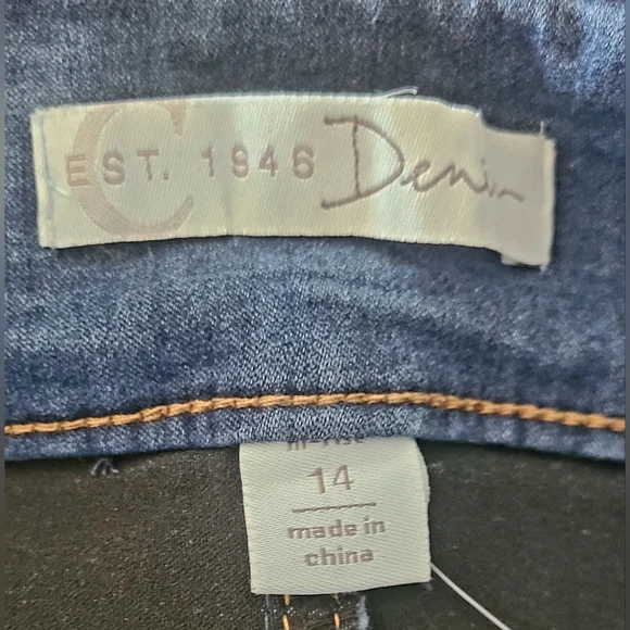Established 1946 Denim WIDE LEG 14 Jeans Trousers NWT - Picture 2 of 6